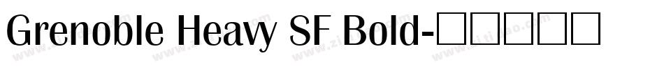 Grenoble Heavy SF Bold字体转换